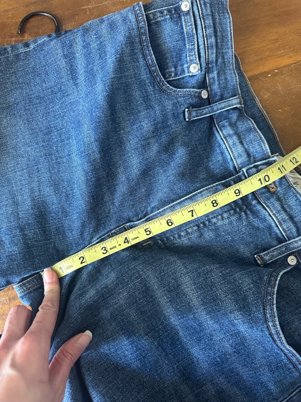 Madewell Mid-rise Kick Out Women's Boot Cut Jeans in Classic Blue Denim 31 - Picture 9 of 10